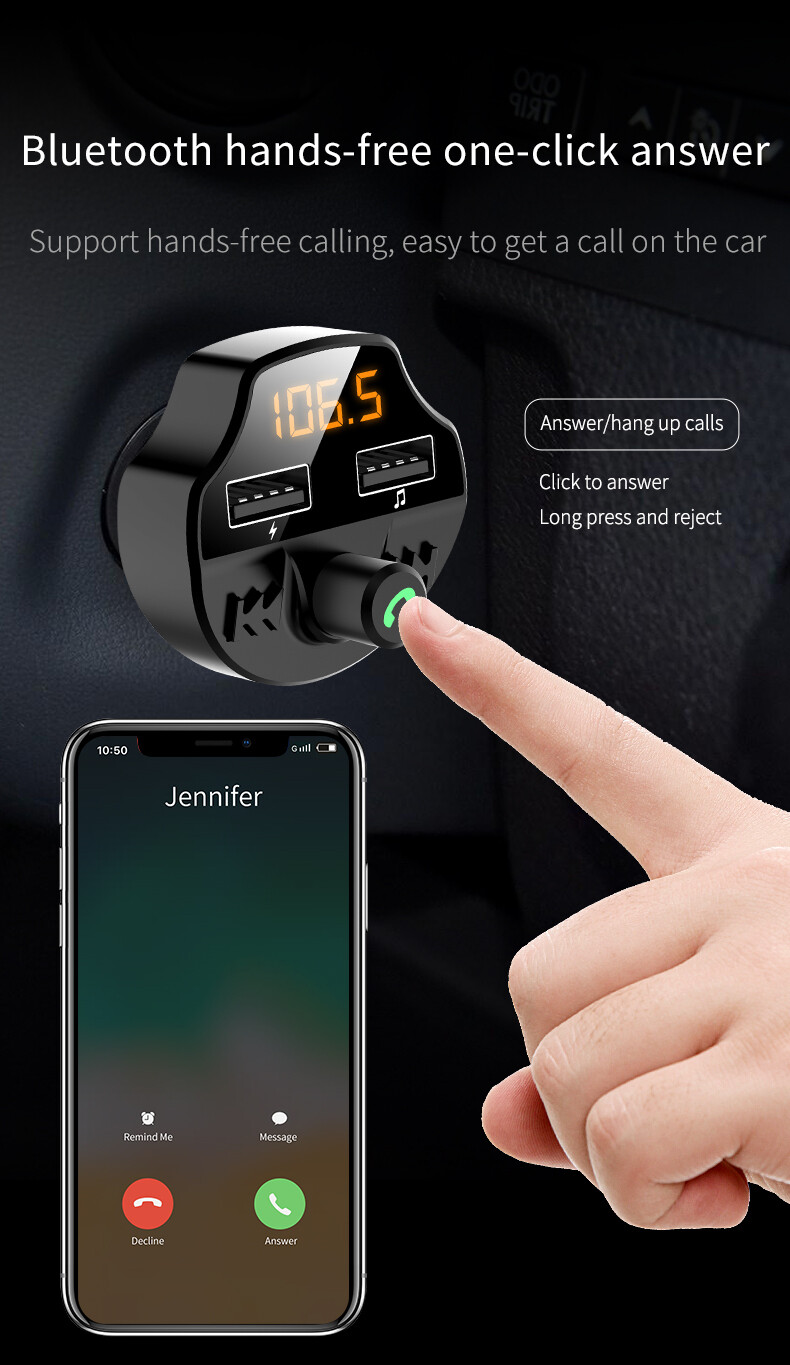 Car FM Bluetooth Wireless Modulator