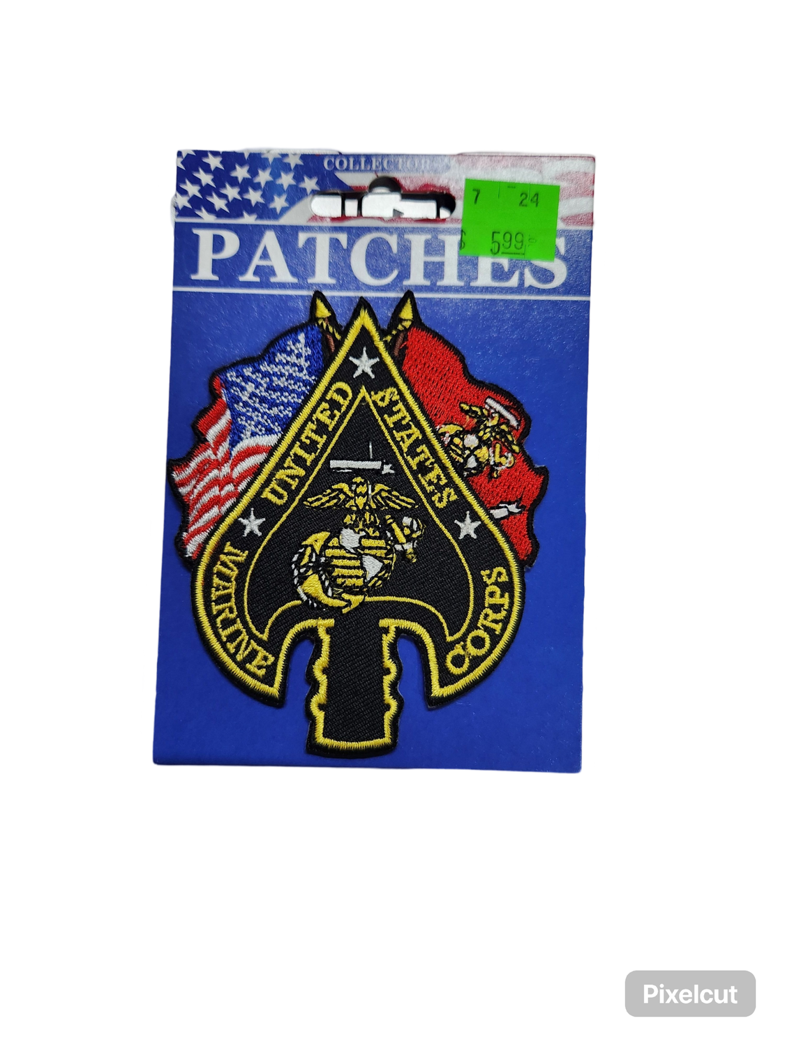 USMC SPADE FLAGS PATCH