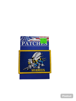 USN SEABEES FLAG PATCH
