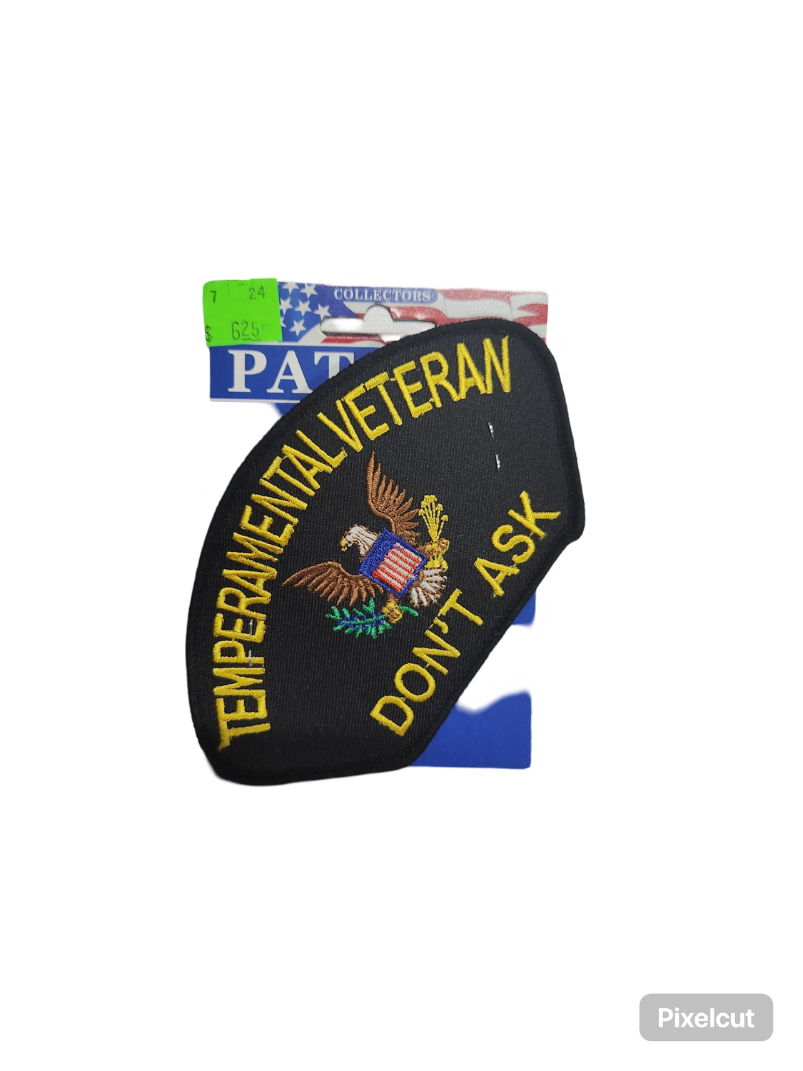 FUN TEMPERAMENTAL VETERAN HAT PATCH