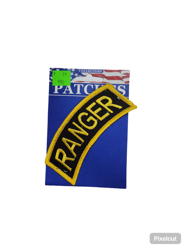 Army Tab Ranger (GLD/BLK) Patch