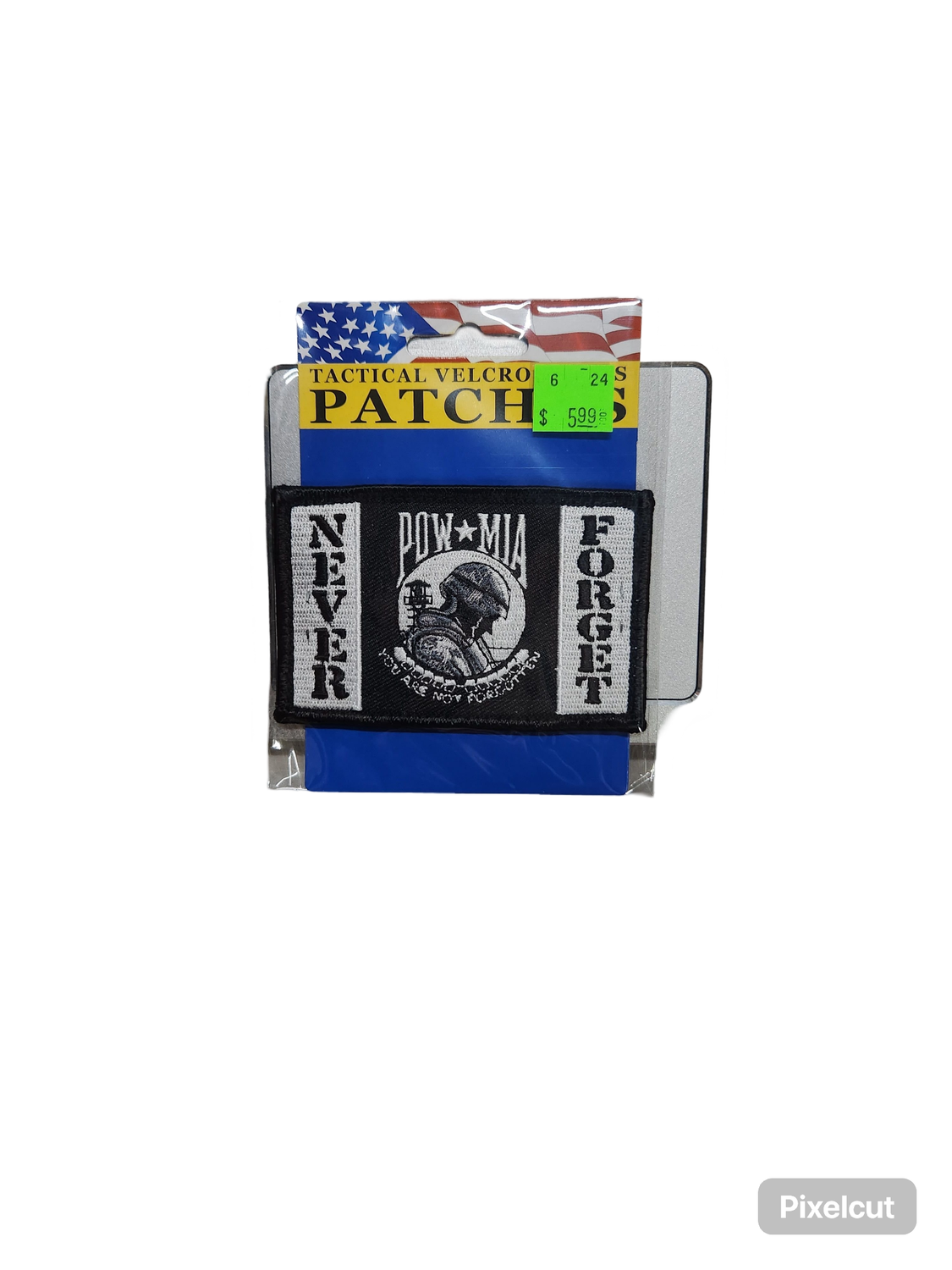 POW MIA FLAG NOT FORGOT V PATCH