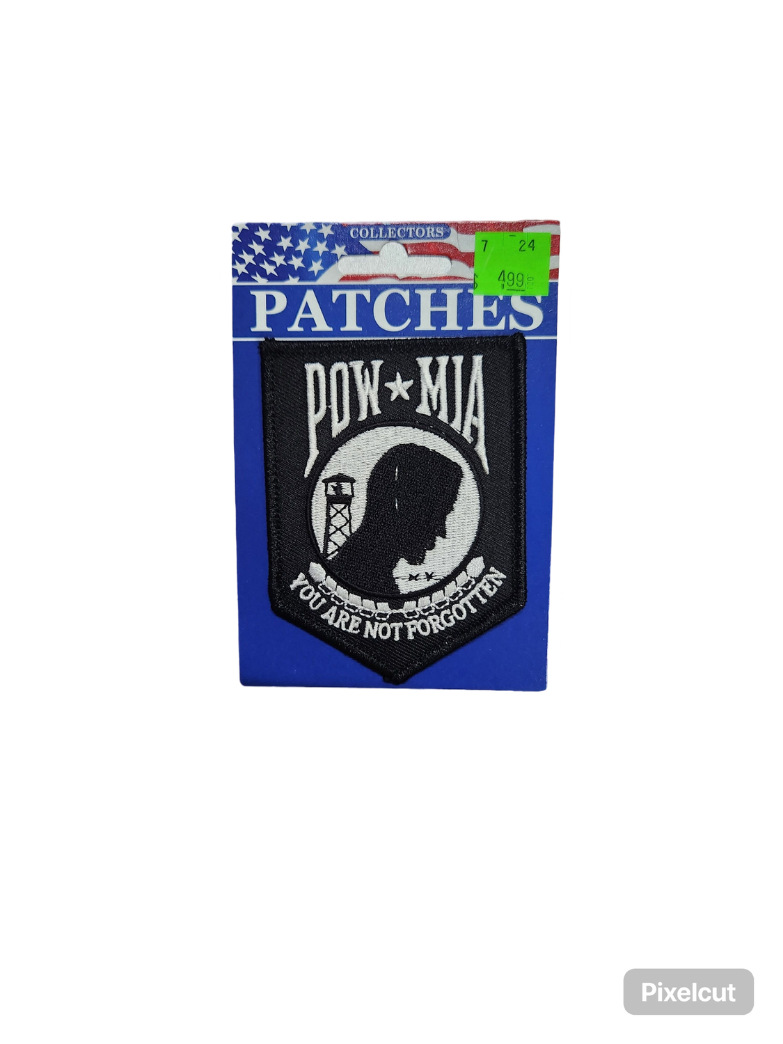 POW MIA BLK PATCH