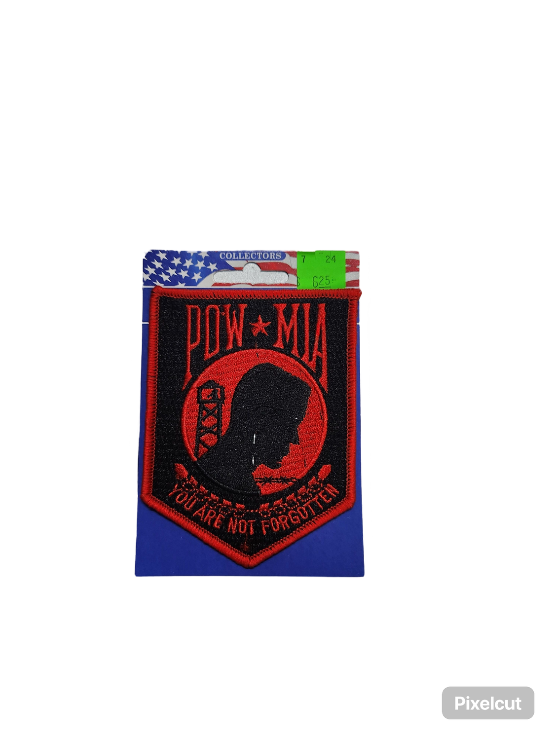 POW MIA RED/BLK PATCH
