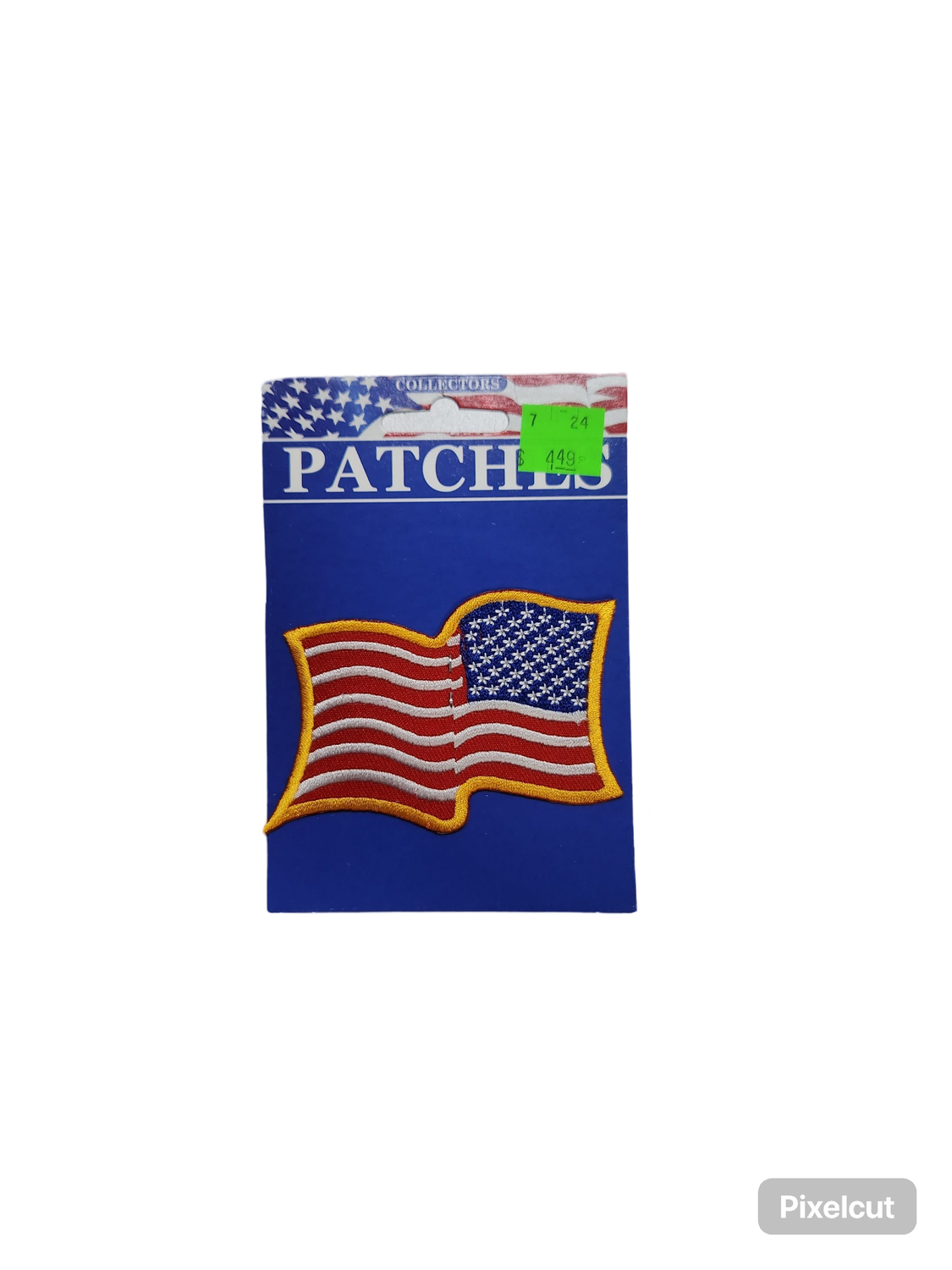 Flag USA Gold Wavy R Patch