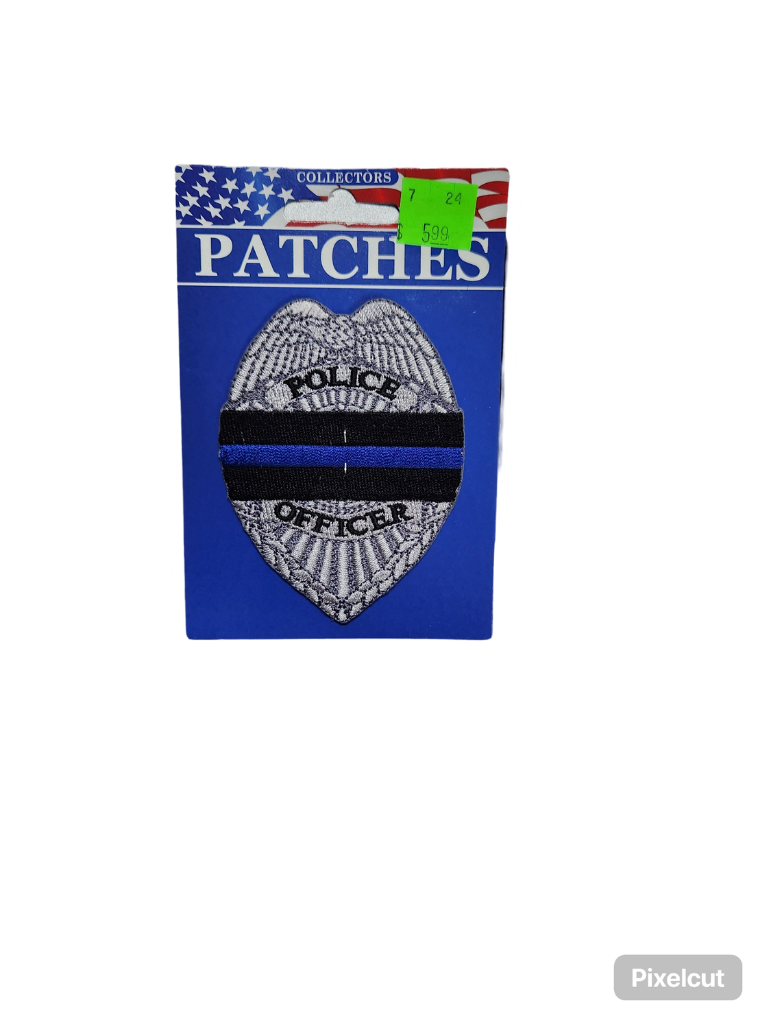 POL.BLUE LINE HONOR BADGE PATCH