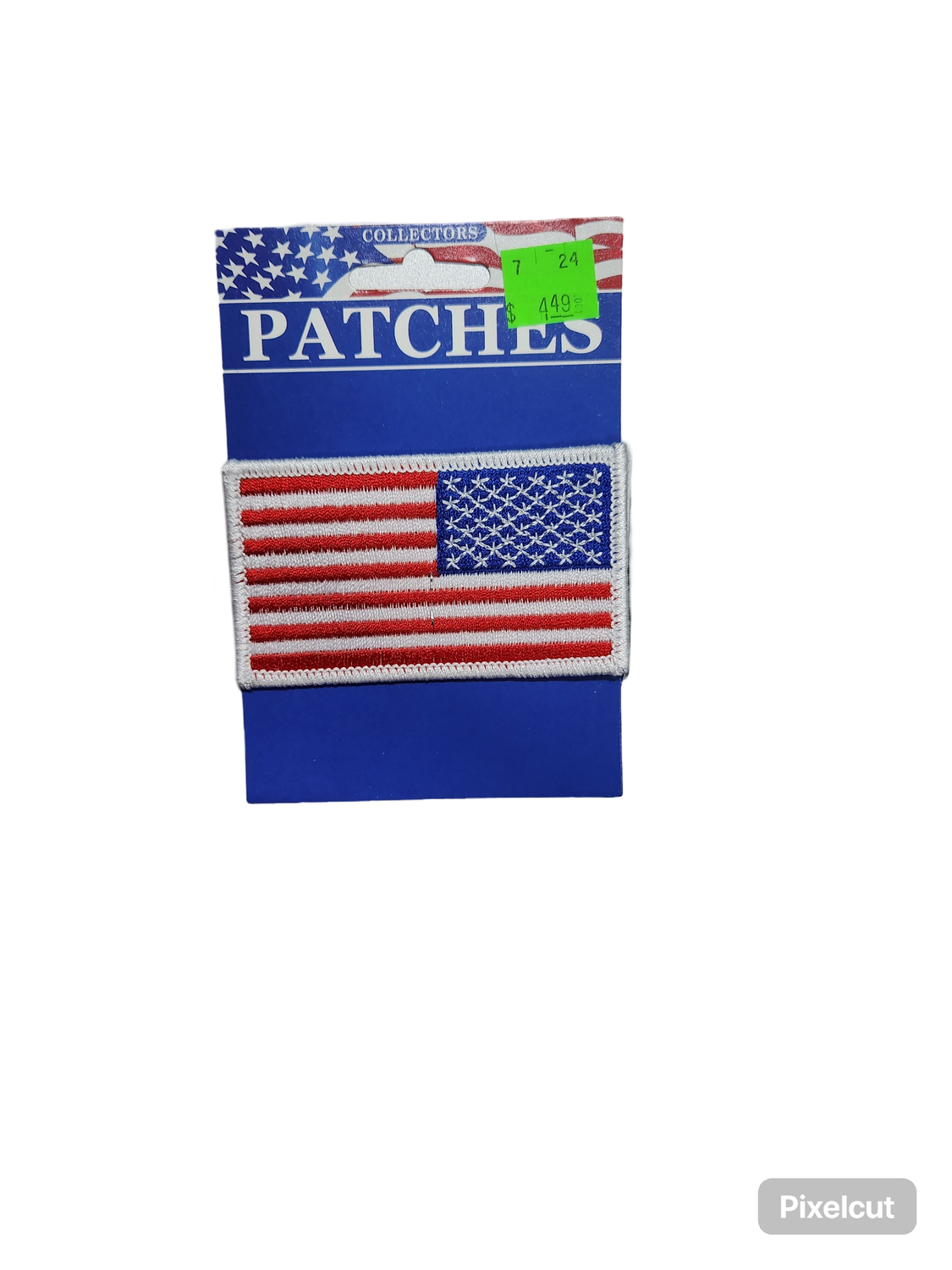 Flag USA White R Patch
