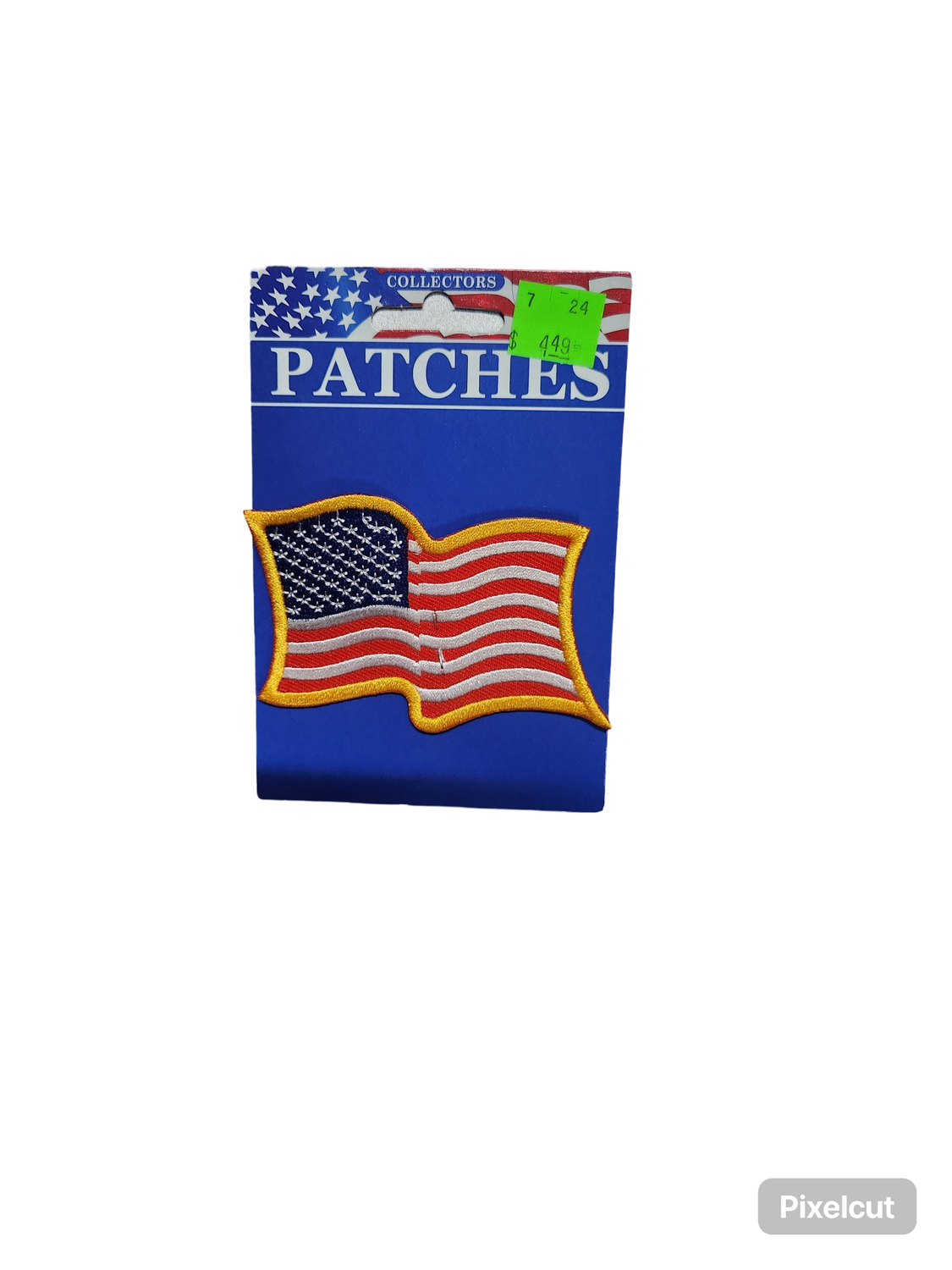 Flag USA Gold Wavy Patch L