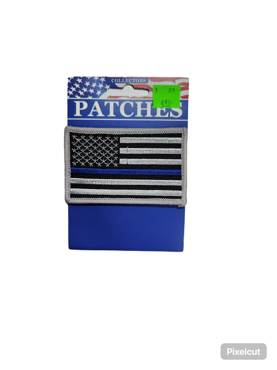 POL. BLUE LINE FLAG PATCH