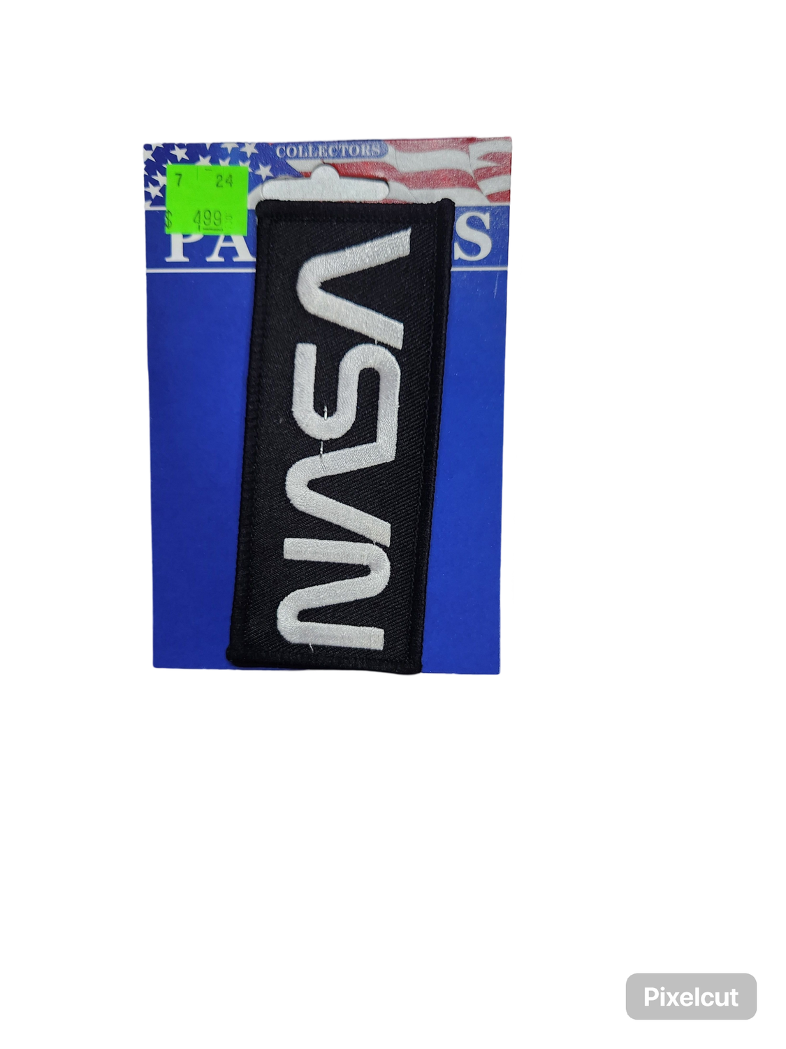 SPACE NASA BLK/WHT PATCH