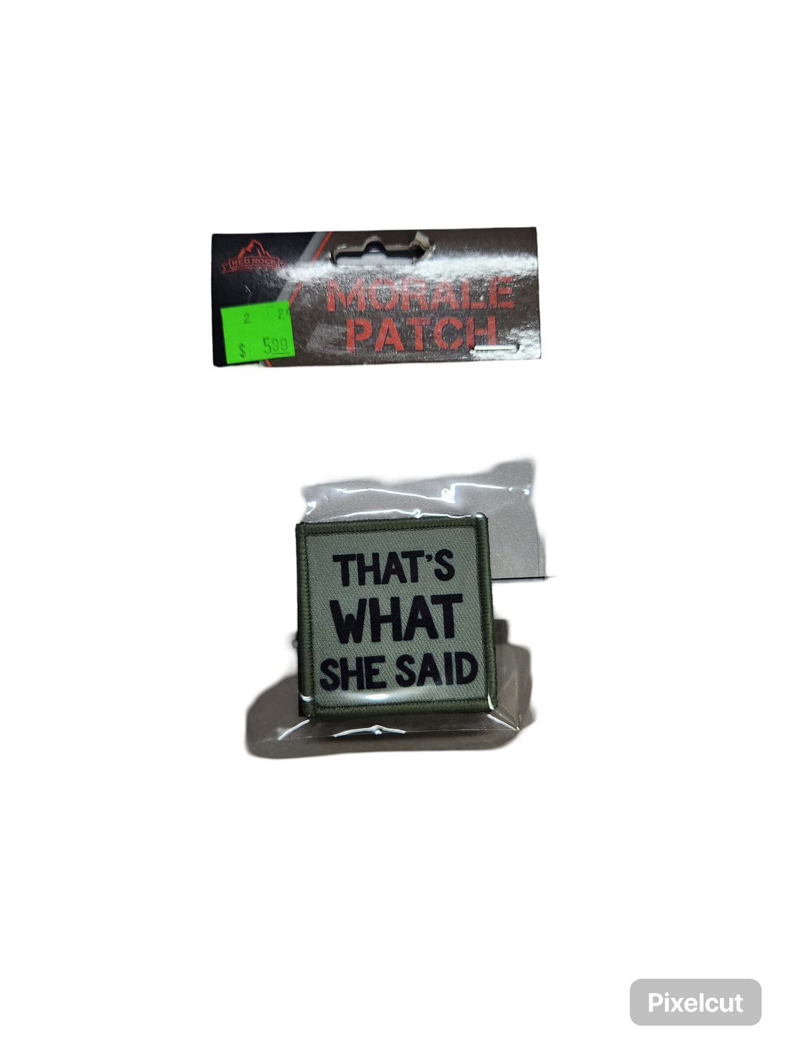that&#39;s what she said patch velcro
