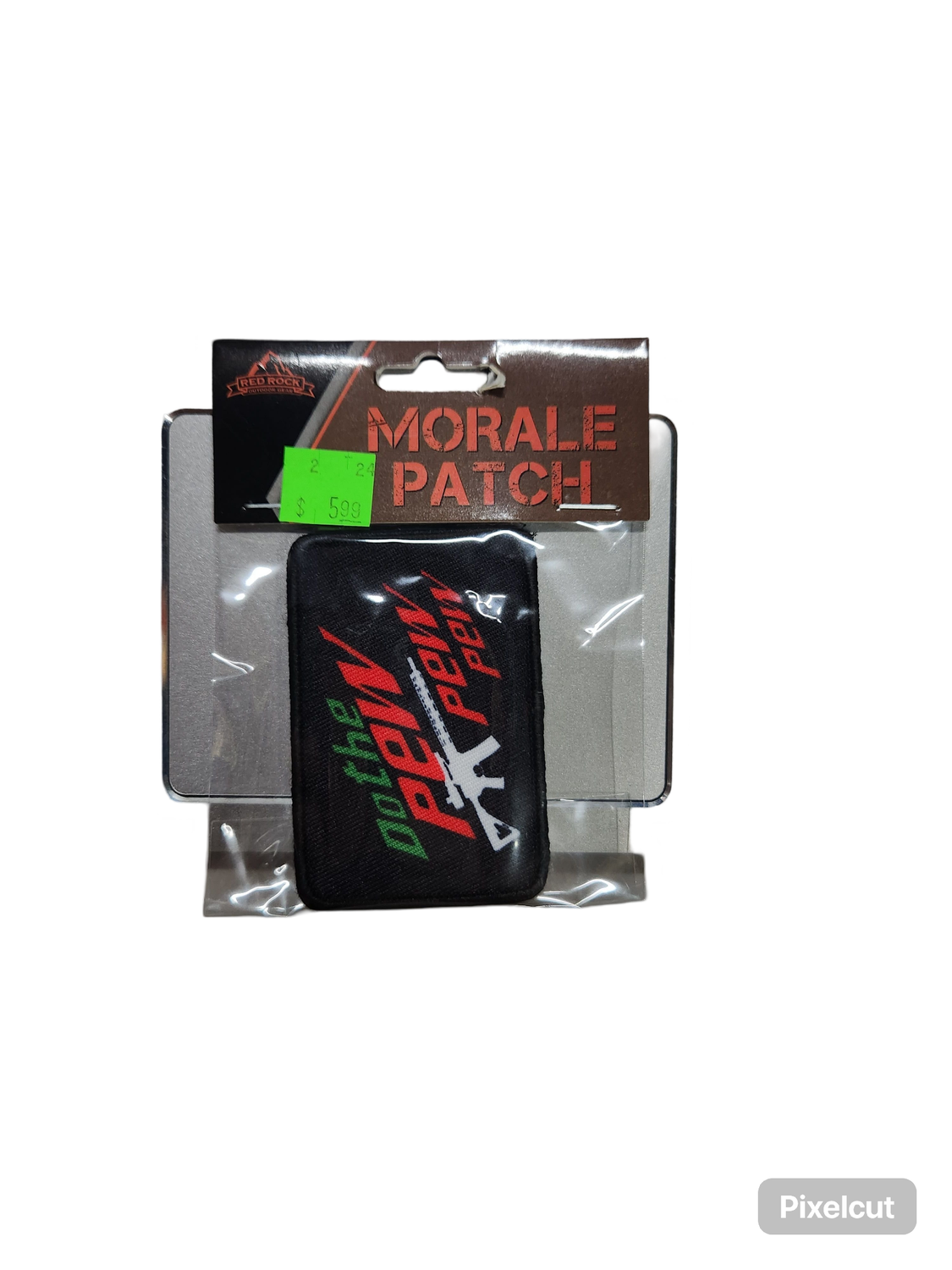 Do the pew pew patch velcro