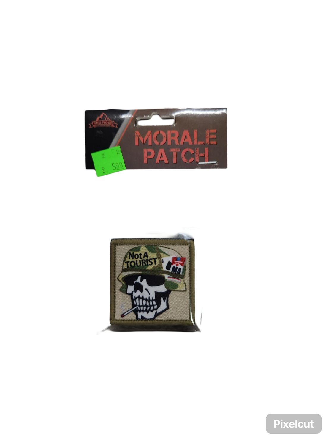 not a tourist patch velcro