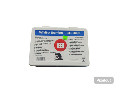 ELITE FIRST AID-WHITE SERIES-16 UNIT KIT