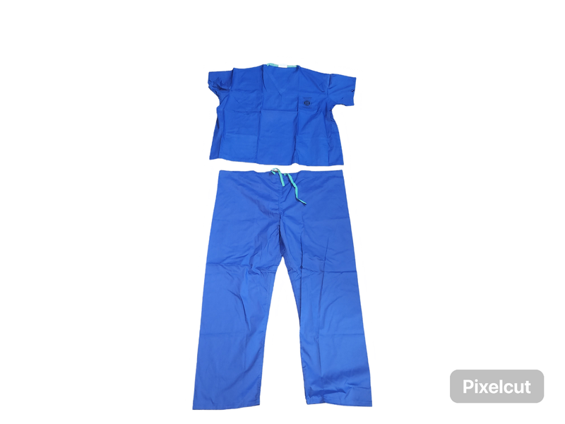 BLUE NURSE/DOCTOR COSTUME SCRUB SET