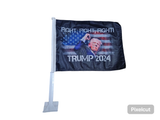 Trump Fight Double Sided Car Flag