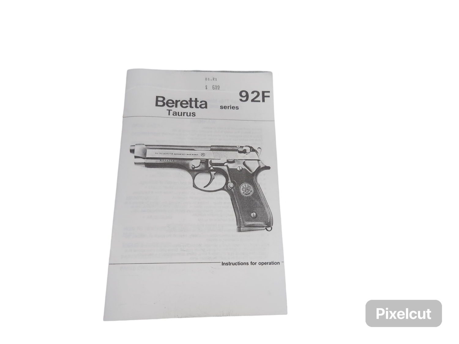 Operation Manual for Beretta