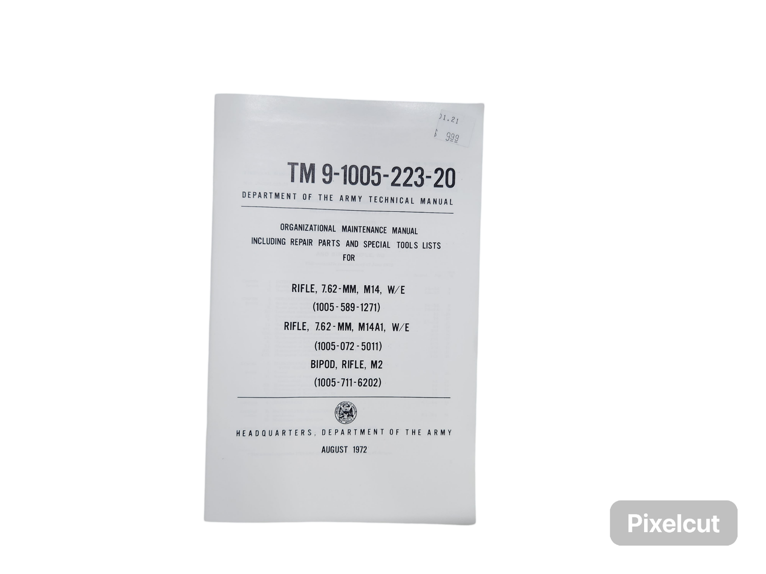 M14, M14A1 Organizational Maintenance Manual