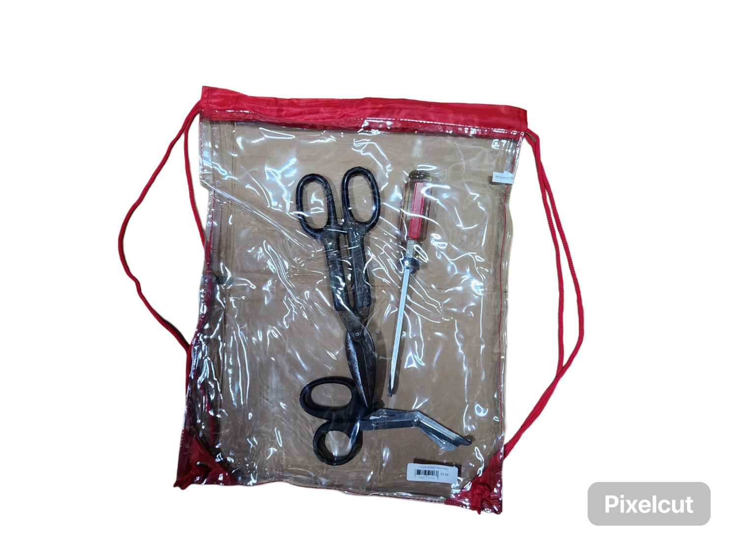 CLEAR DRAWSTRING BAG