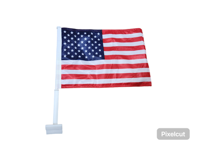 USA Knitted Car Window Flag