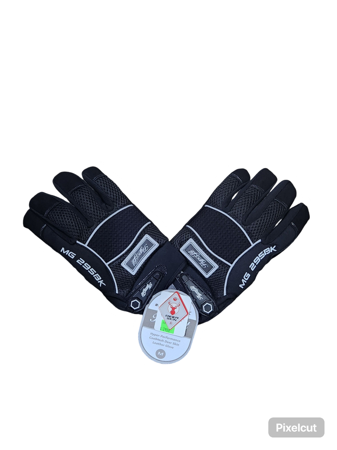 Hyper-Fit Suede Deerskin With Black Cool Mesh Mechanic Glove