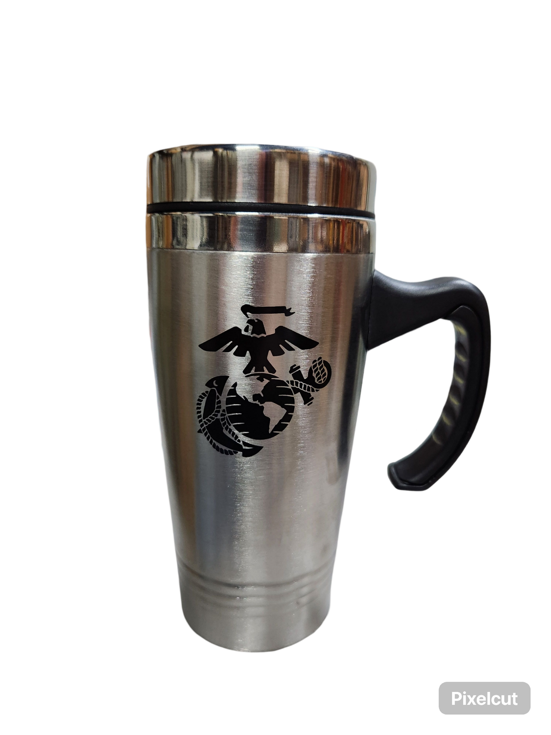 U.S. MARINE EGA BLACK TUMBLER
