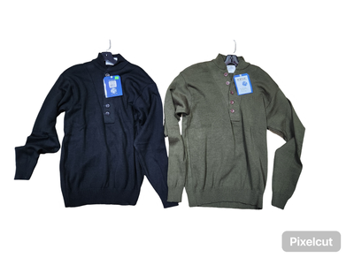 ROTHCO ACRYLIC 5 BUTTON SWEATER