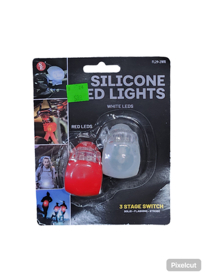 SILICONE LED LIGHTS RED &amp; WHITE