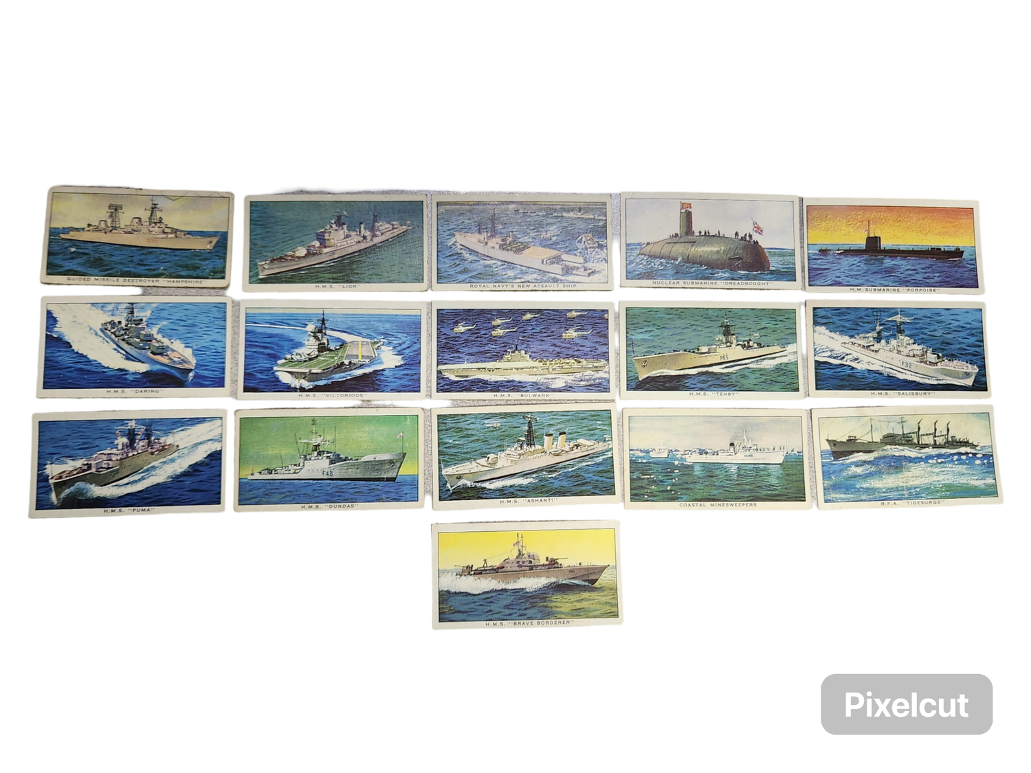 KELLOG TRADING CARD&#39;S: SHIPS OF THE BRITISH NAVY(1962)
