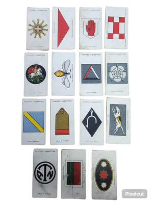 PLAYER&#39;S CIG CARD&#39;S: ARMY CORPS &amp; DIVISIONAL SIGNS 1914-1918(1924)