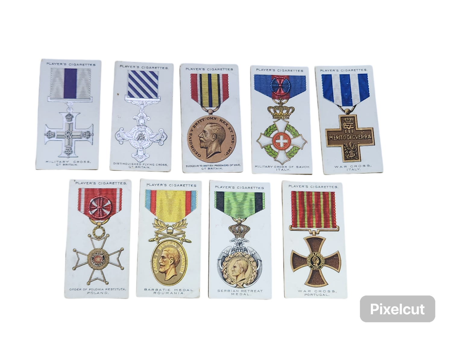PLAYER&#39;S CIG CARD&#39;S: WAR DECORATONS &amp; MEDALS(1927)