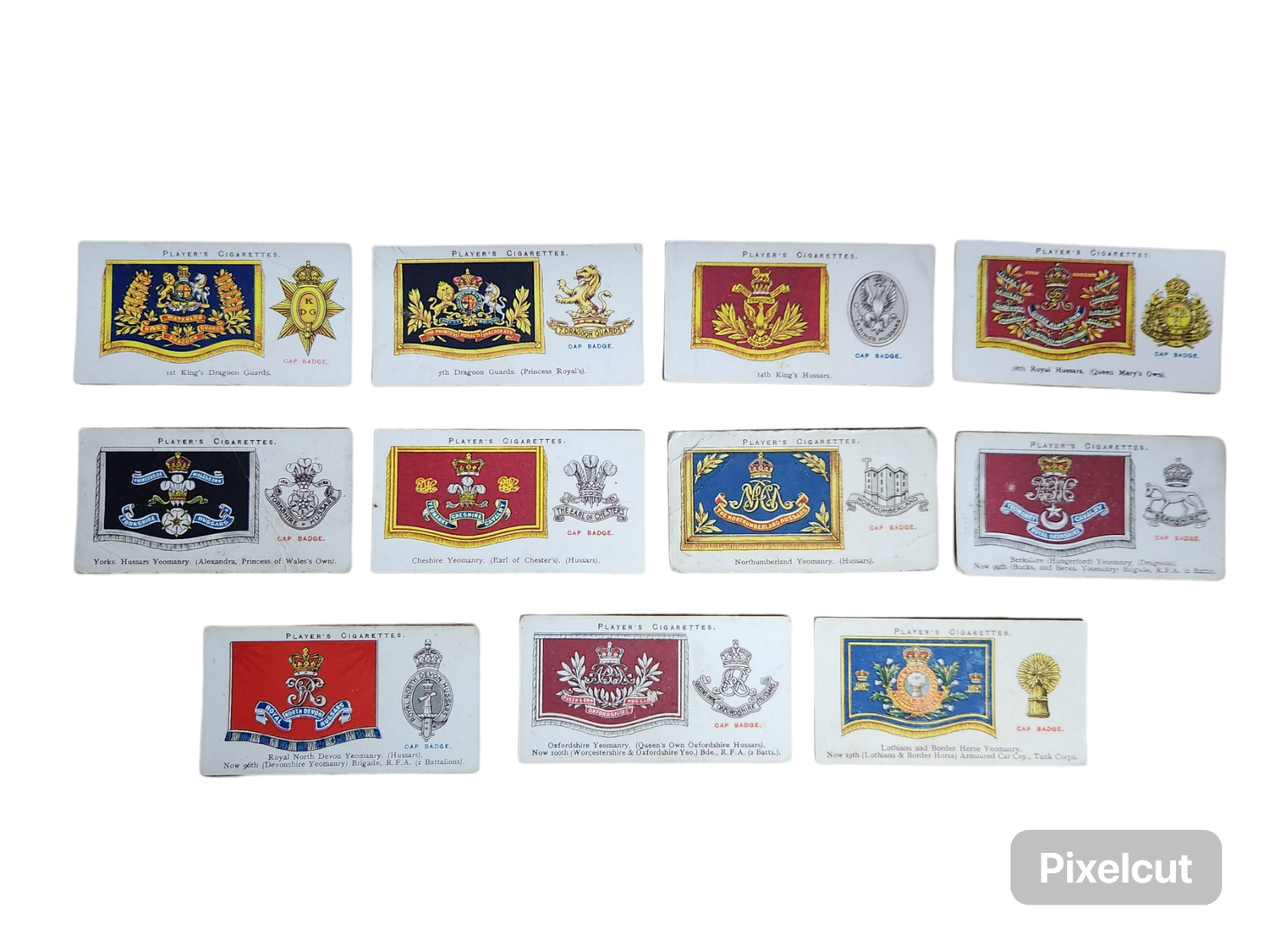 PLAYER&#39;S CIG CARD&#39;S: DRUM BANNERS &amp; CAP BADGES(1924)