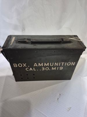 Antique ammo can with secret