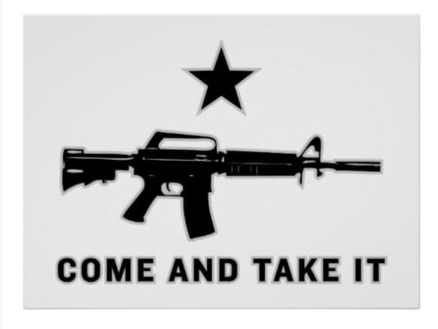 3&#39; x 5&#39; POLY COME&amp;TAKE IT W/GUN FLAG