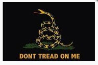 3&#39; x 5&#39; GADSEN BLK DBL SIDED FLAG