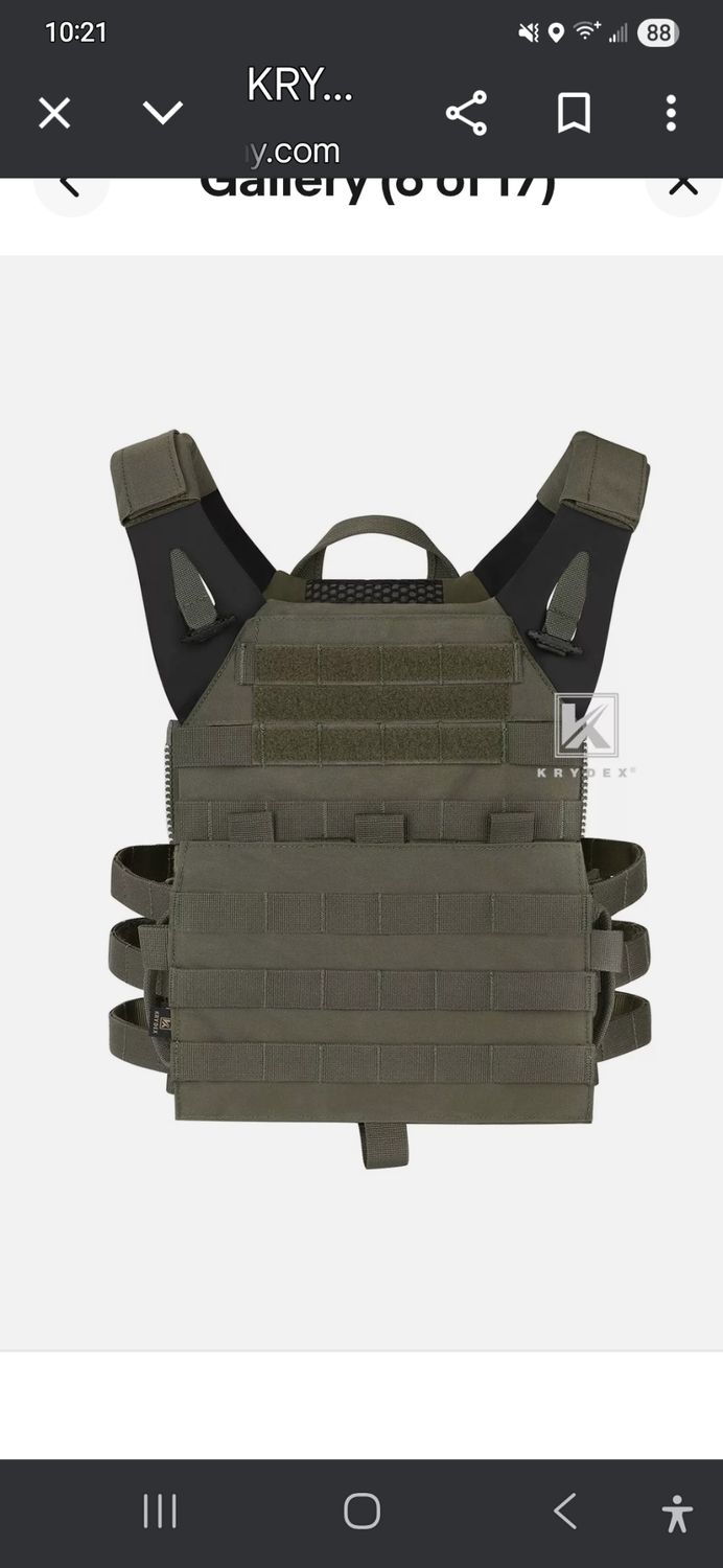 Krydex plate carrier  od green