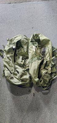US GI ENHANCED 2 STRAP GREEN DUFFLE USED