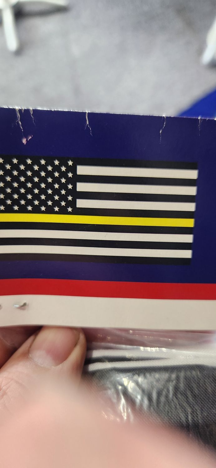 3x5 EMBROIDERED YELLOW LINE FLAG