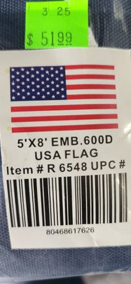 5x8 US 600d poly flag