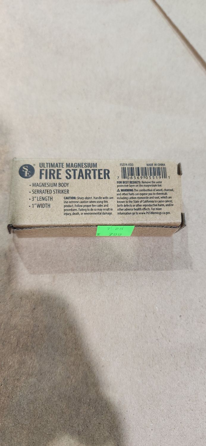 Ultimate Magnesium Fire Starter 3&quot; Length