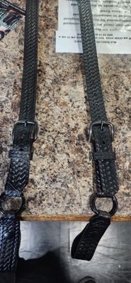 Boston Leather Policeman Leather Suspenders