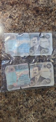 Iraqi dinar money
