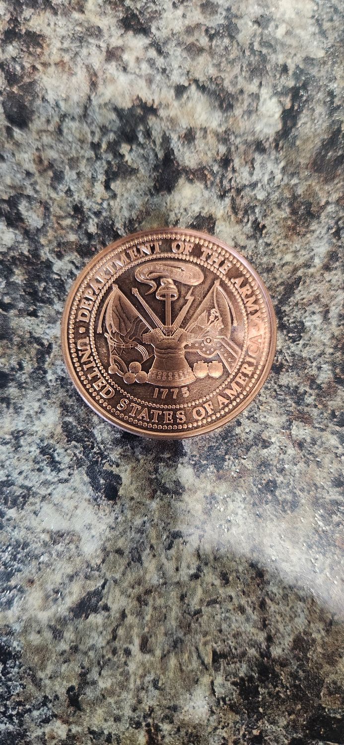 US Army copper coin 