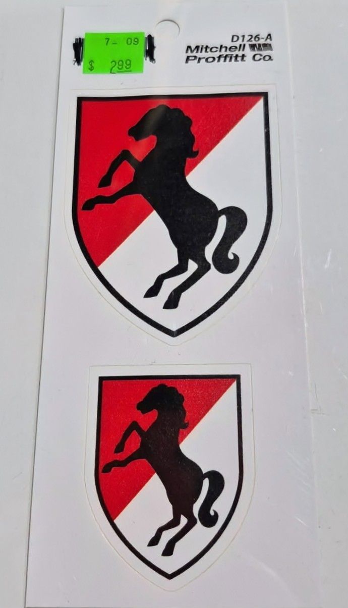 11th ARMORED CAVALRY REG STICKER