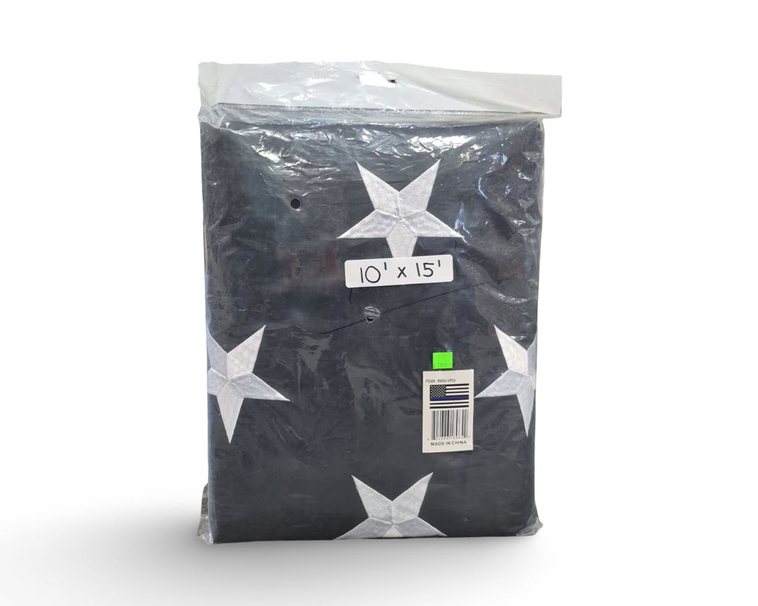 10&#39;X15&#39; THIN BLUE LINE EMBROIDERED FLAG