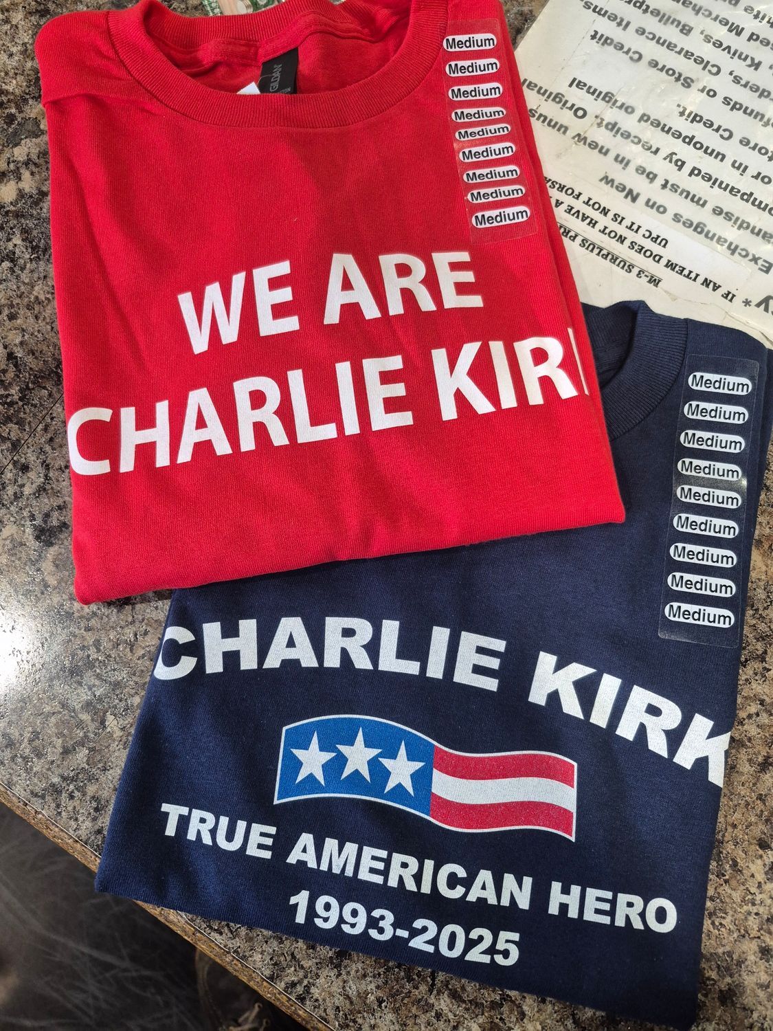 CHARLIE KIRK SHIRTS