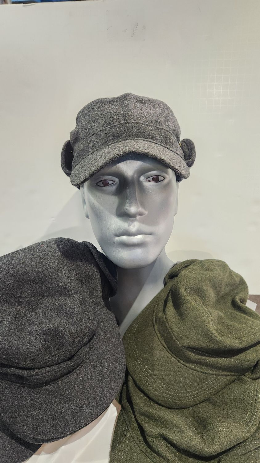 WOOLBLEND CADET CAP WITH EAR FLAPS
