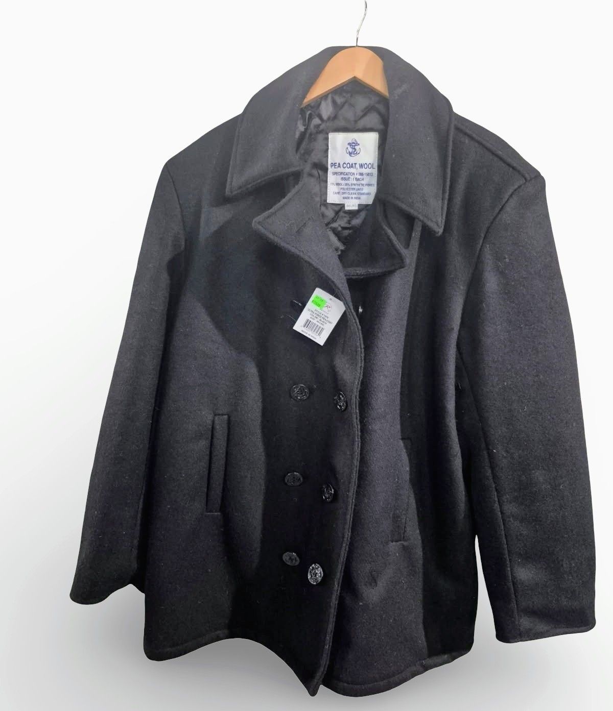 **SPECIAL ORDER** ROTHCO PEA COAT - BLACK