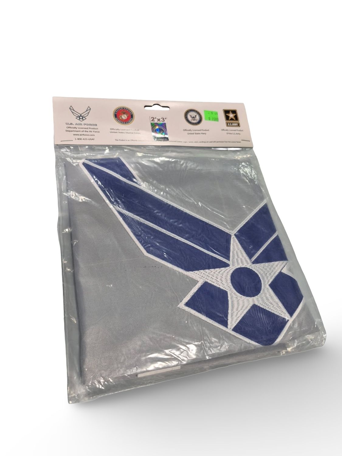 2X3 AIRFORCE EMB W/WING