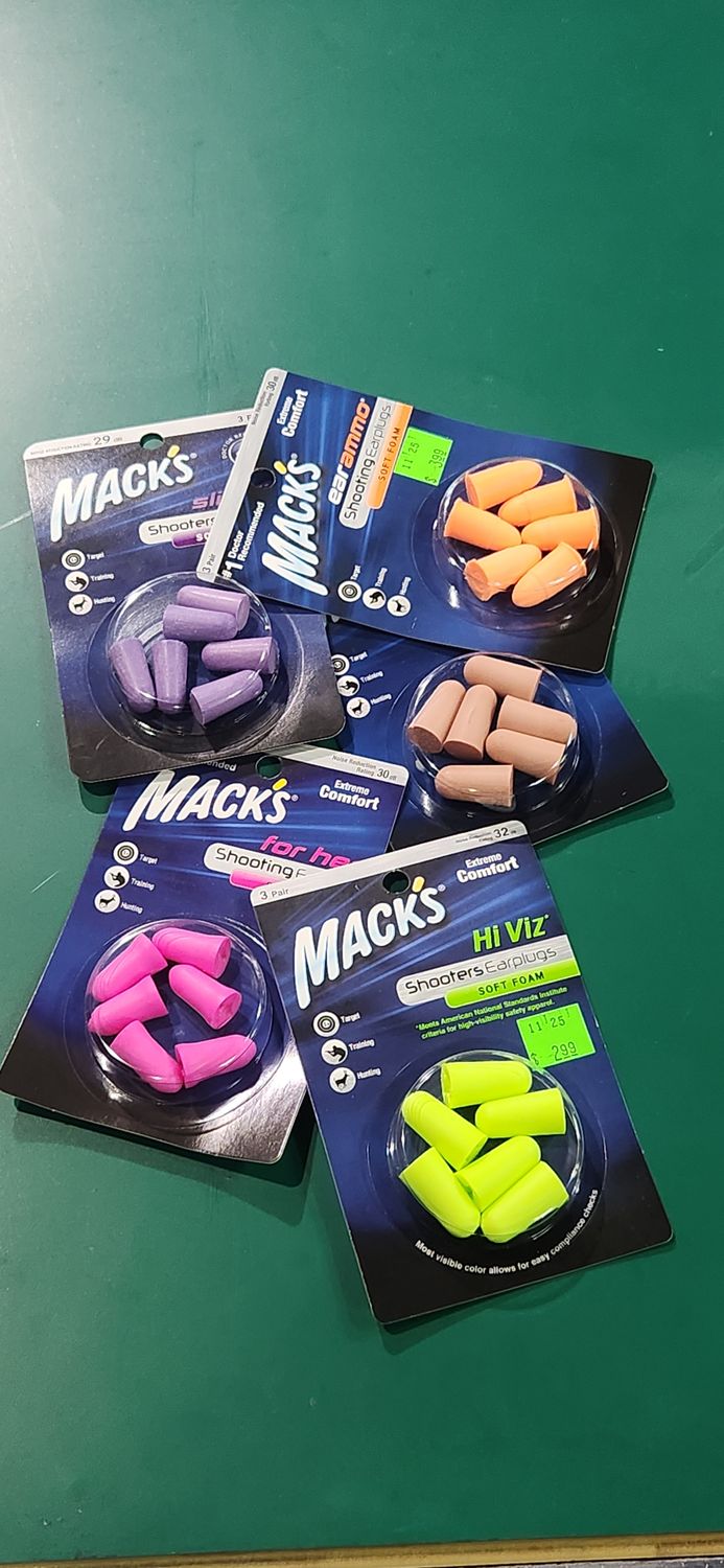 MACK&#39;S 3 PAIR SHOOTING EAR PLUGS